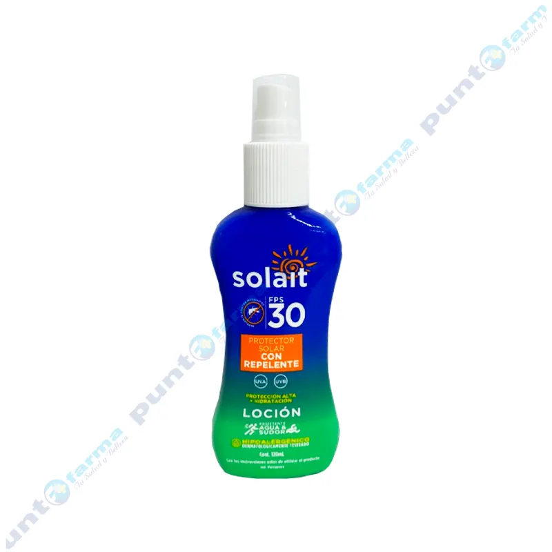 Protector Solar FPS 30 con Repelente Solait - Cont. 120ml