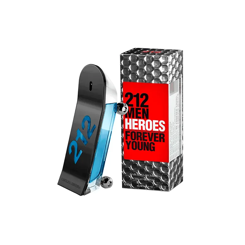 EDT 212 Men Heroes Forever Young Laundy Carolina Herrera - Cont. 90ml