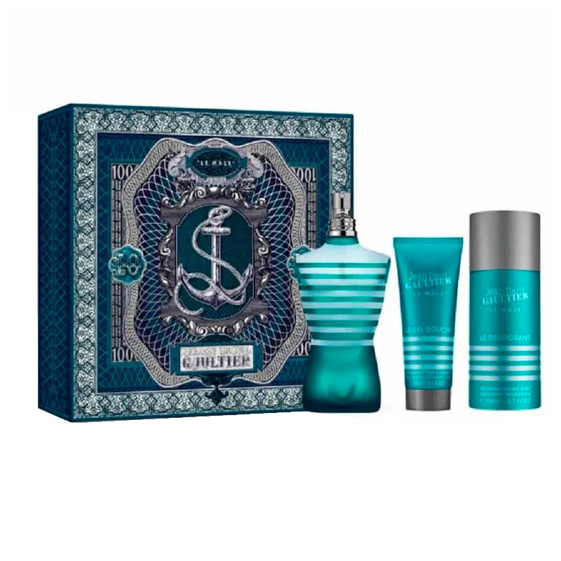 Set Le Male Eau de Toilette 125 ml+ SG 75 ml+ Desodorante Jean Paul Gaultier