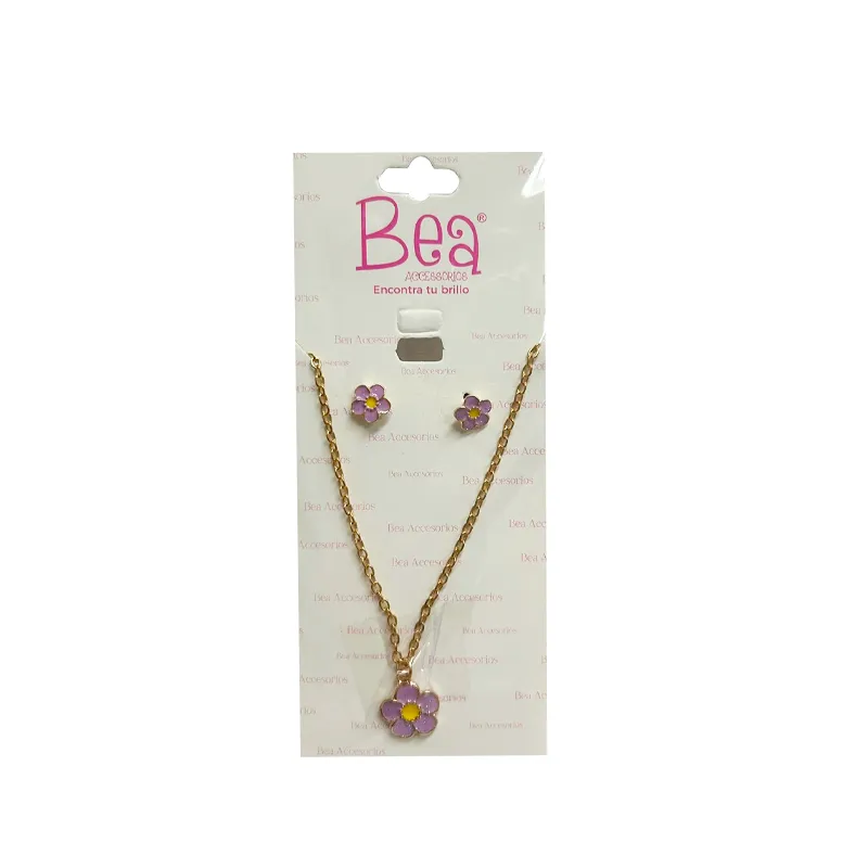 Collar Flores con Aros Bea