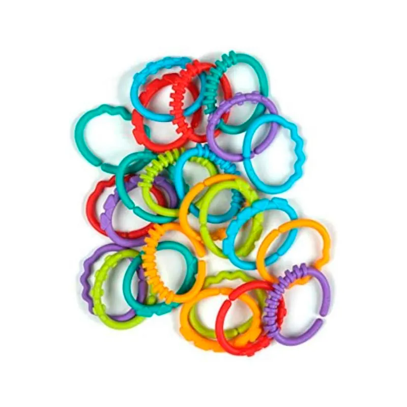 Bright Starts Enlaces Fun-Links - Pack De 24 texturas
