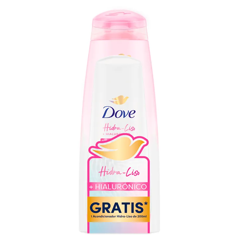 Shampoo Dove Hidra-Liso 400 mL+ Acondicionador - Cont.200 mL