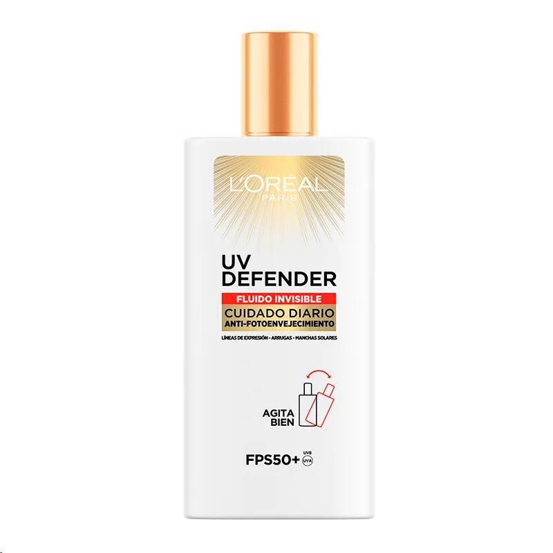 Protector Solar Diario FPS50+ UV Defender Fluido Invisible Loréal Paris - Cont. 40gr