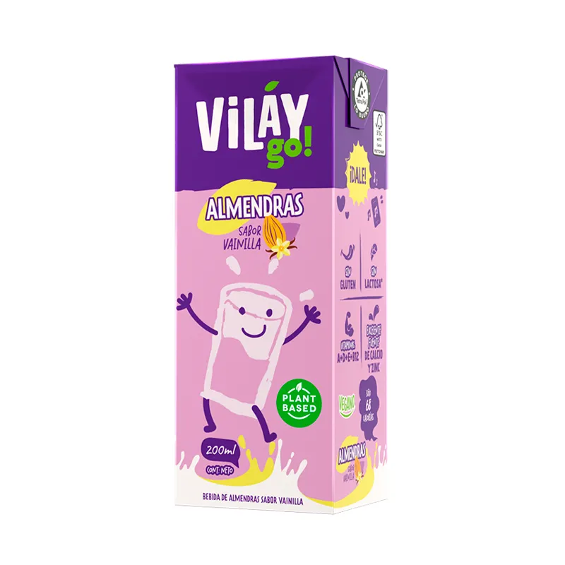 Bebida Vegetal Sabor Almendra Vainilla Vilay - Cont.200 mL