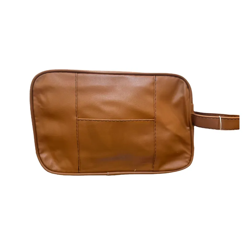 Neceser para Caballero Tipo Cuerina color Marrón