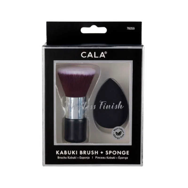 Kit Brocha Kabuki + Esponja Cala Fuzion