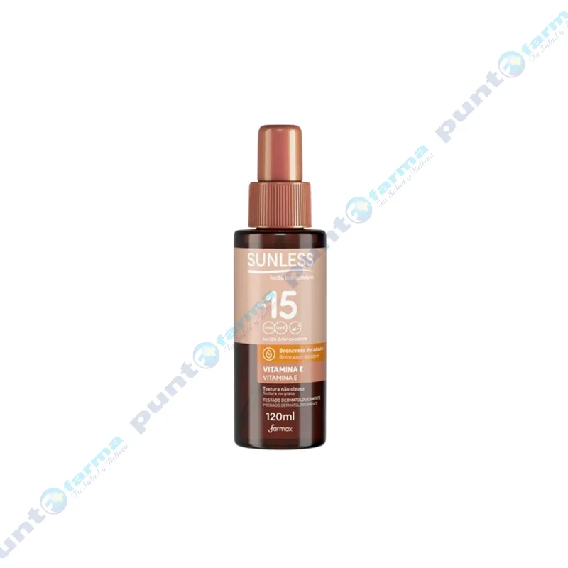Locion Bronceadora en Crema FPS15 Sunless - Cont. 120 g