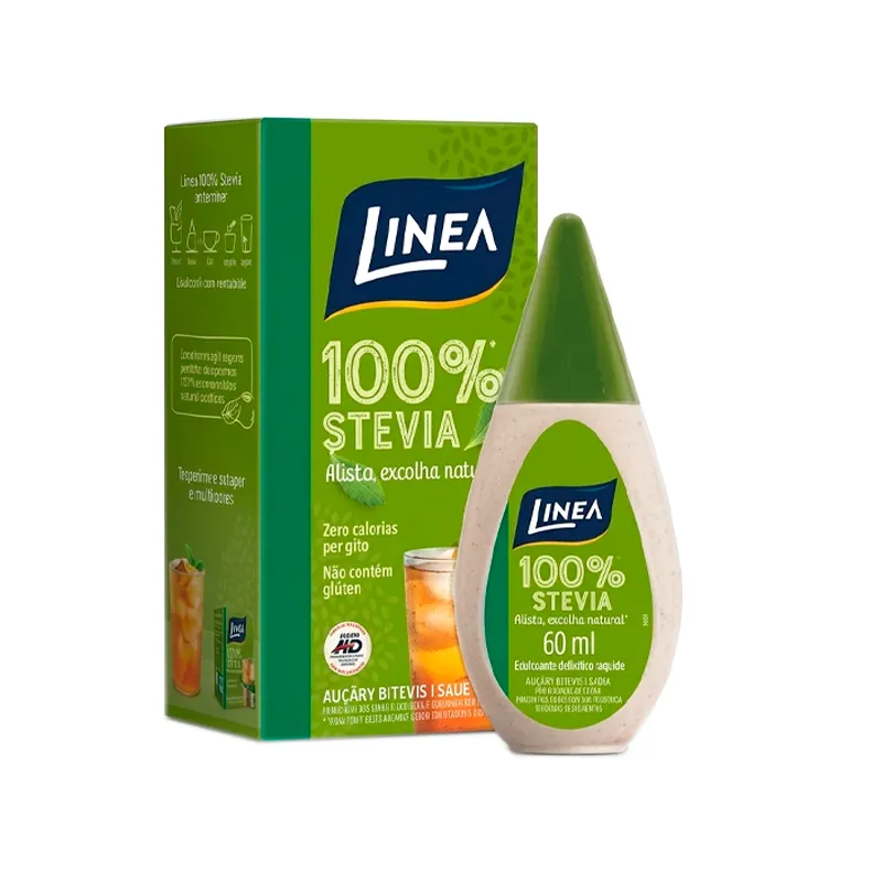 Edulcorante Liquido 100% Stevia Linea - Cont. 60 mL