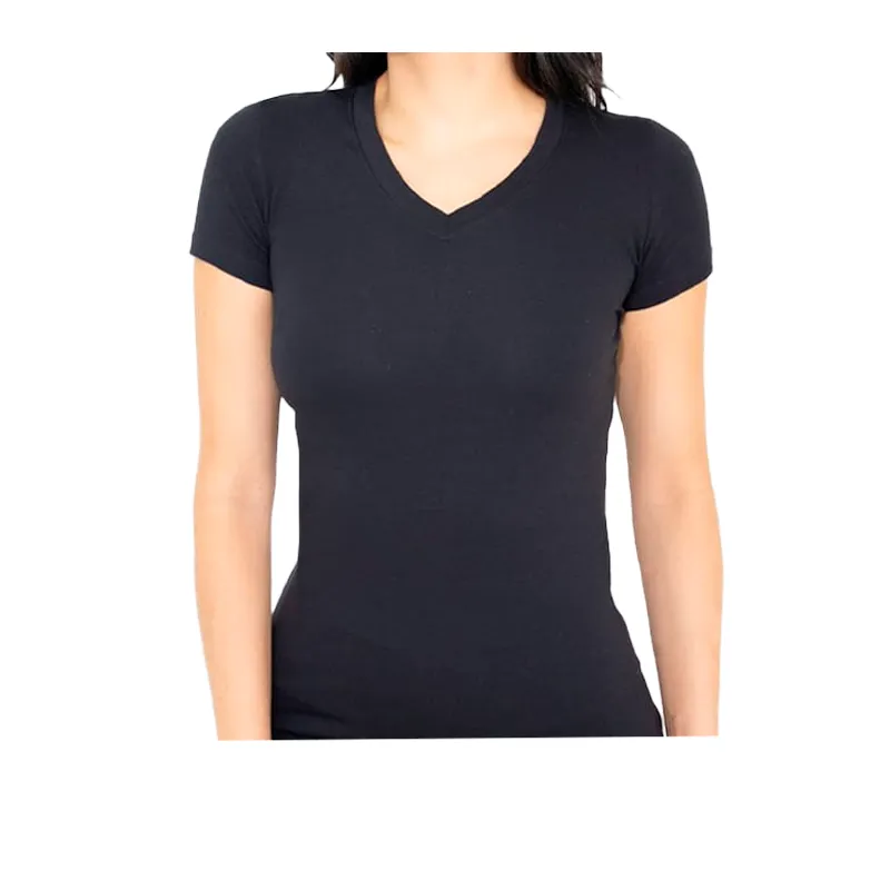 Remera Basica Licra Algodon Negro G Kalua