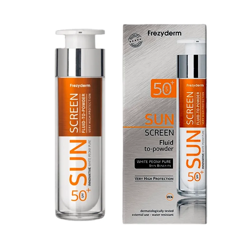 Protector Solar Sunscreen Fluid To Powder SPF 50+ Frezyderm - Cont. 50ml
