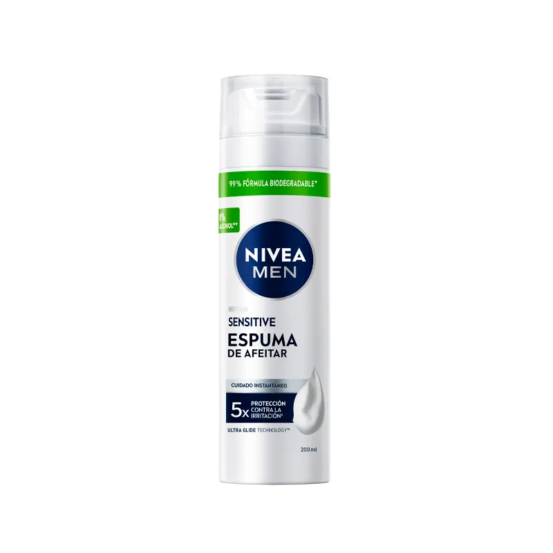 Espuma de Afeitar Sensitive Nivea - Cont.200 mL