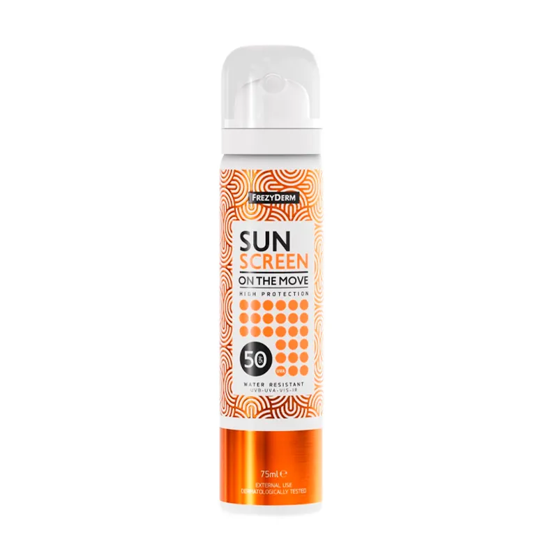 Protector Solar Sunscreen On The Move SPF 50+ Frezyderm - Cont. 75 mL