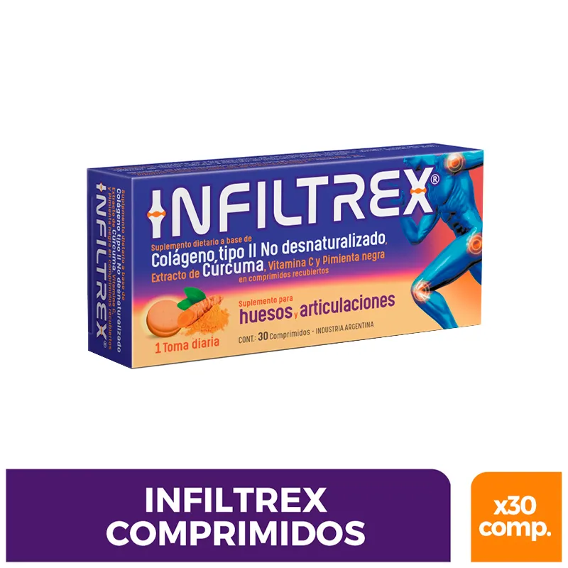 Infiltrex Colageno Tipo ll - Cont. 30 Comprimidos