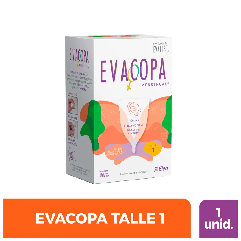 Evacopa Menstrual Talle 1 - Cont. 1 Unidad