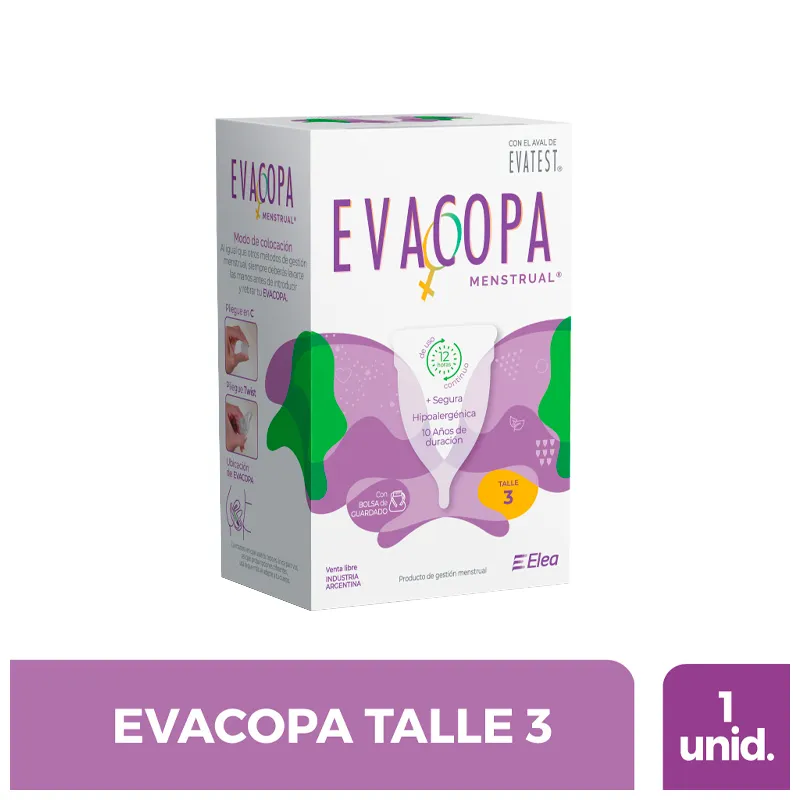 Evacopa Menstrual Talle 3 - Cont. 1 Unidad