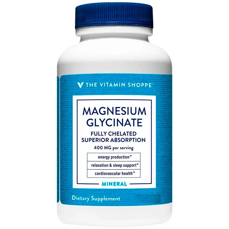 The Vitamin Shoppe Vigor Magnesium GLYC 400 mg - Cont. 135 Tabletas