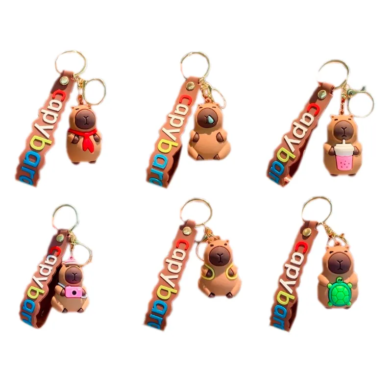 Llavero Animal Capibara 5 cm Modelos Varios Kima - 1 Unidad