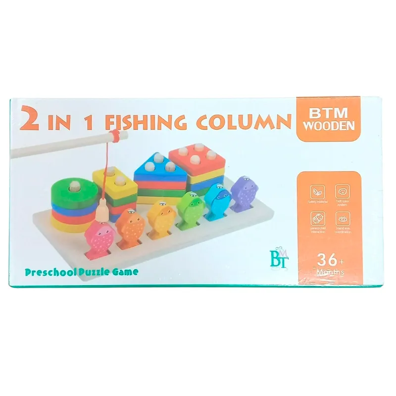Columna de Pesca 2 en 1 Juego didáctico +36 meses