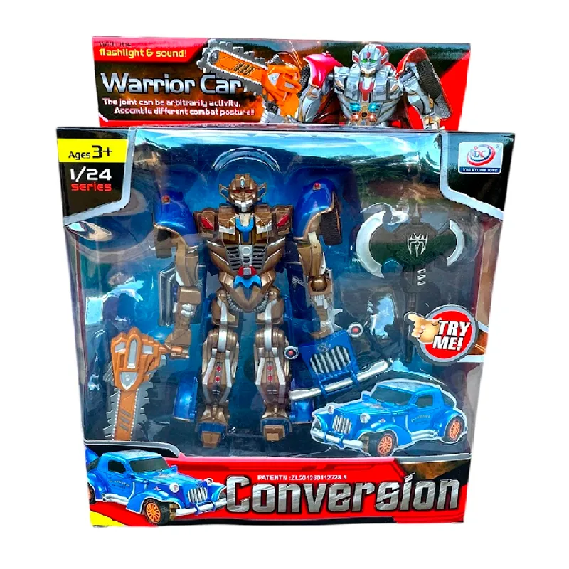 Trasformers con Escudo Warrior Car