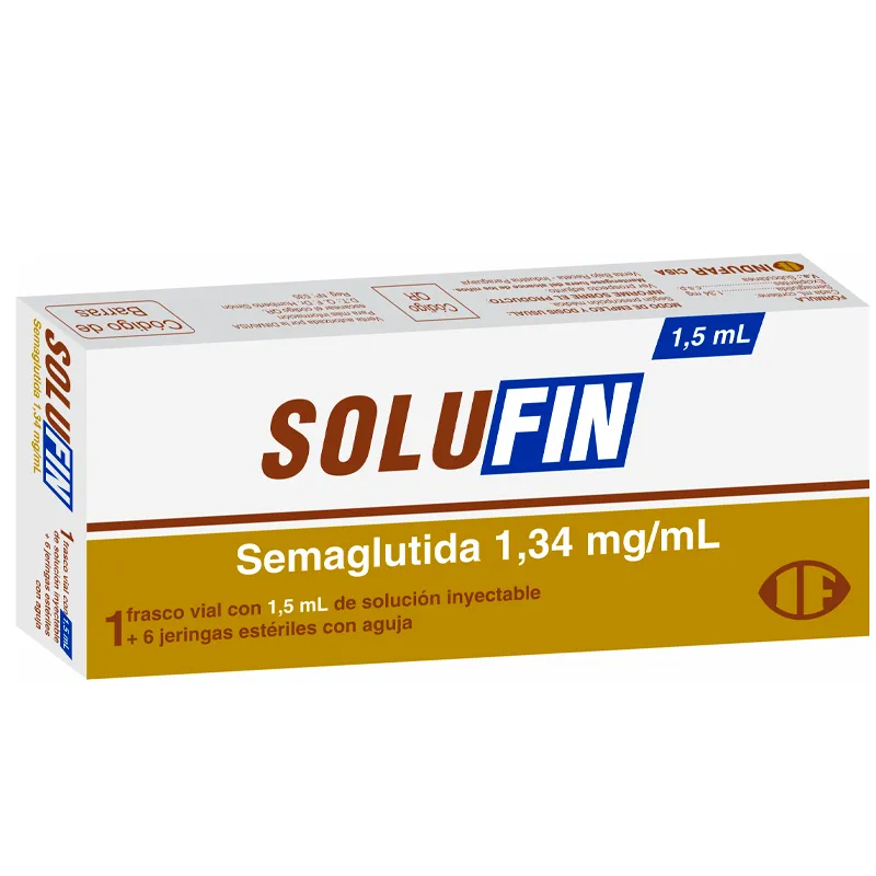 Solufin Semaglutida 1,34 mg/ml - Cont. 1 Solucion Inyectable 1,5 ml +6 Jeringas