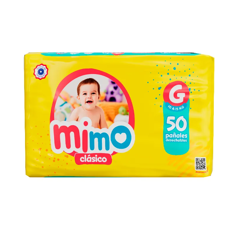 Pañal Clásico Grande Mimo - Cont.50 unidades