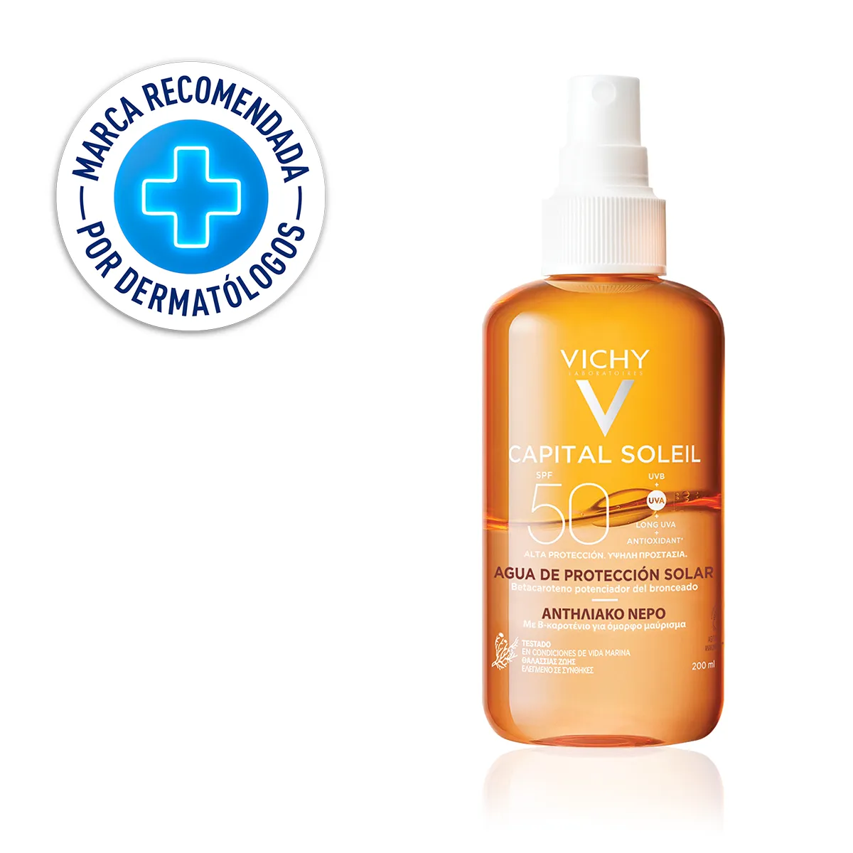 protector solar de alta protección fps 50 capital soleil vichy - 200ml
