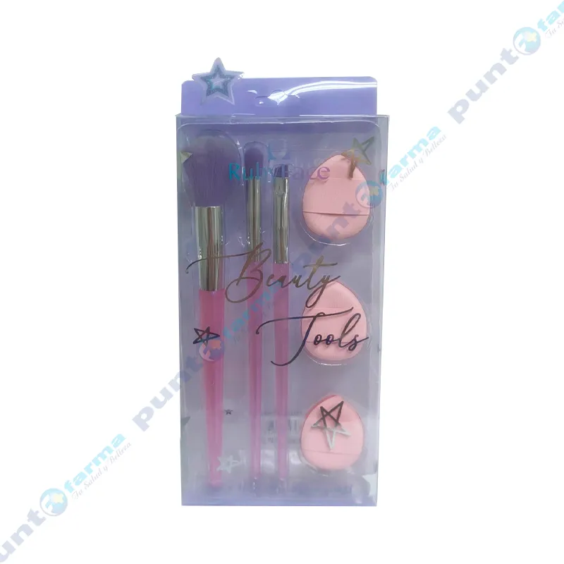 Kit de Pinceles con Esponjas Ruby Face Texco