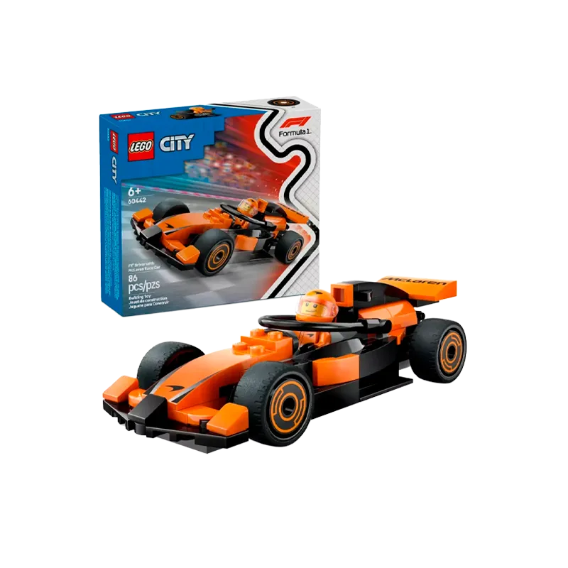 Piloto de F1 con Auto Mclaren Lego