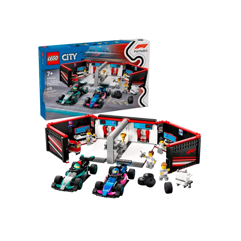 Taller de F1 con Autos Mercedes - AMG y Alpine Lego