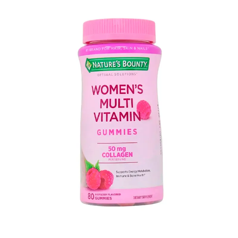 Women's Multivitamin 50 mg Collagen Natures Bounty - Cont. 80 Gomitas