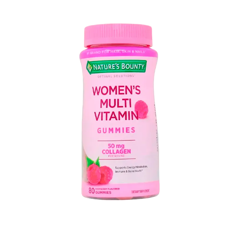 Women's Multivitamin 50 mg Collagen Natures Bounty - Cont. 80 Gomitas