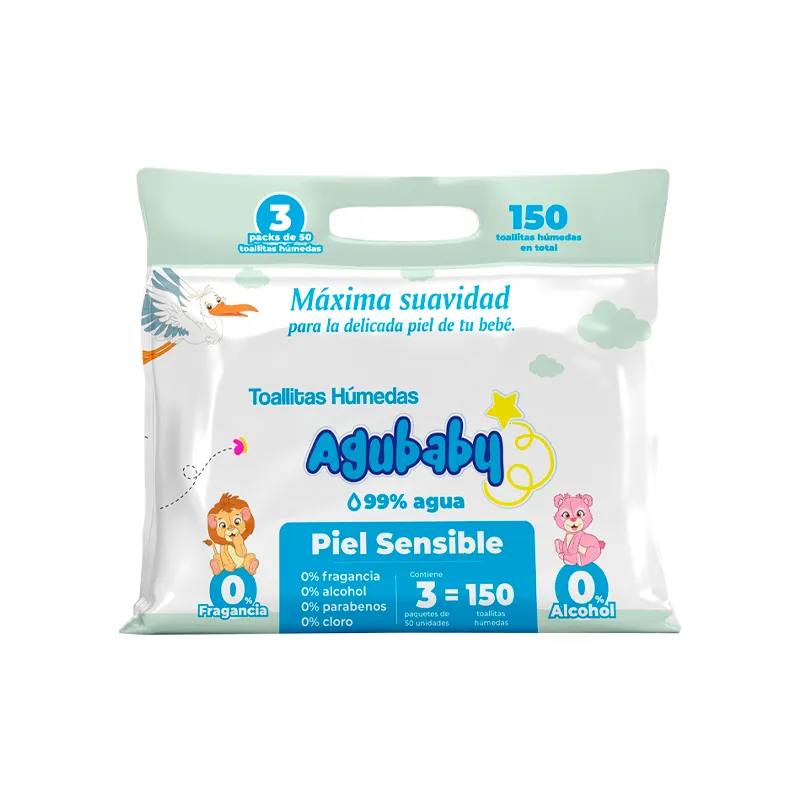 Pack Toallitas Humedas Piel Sensible