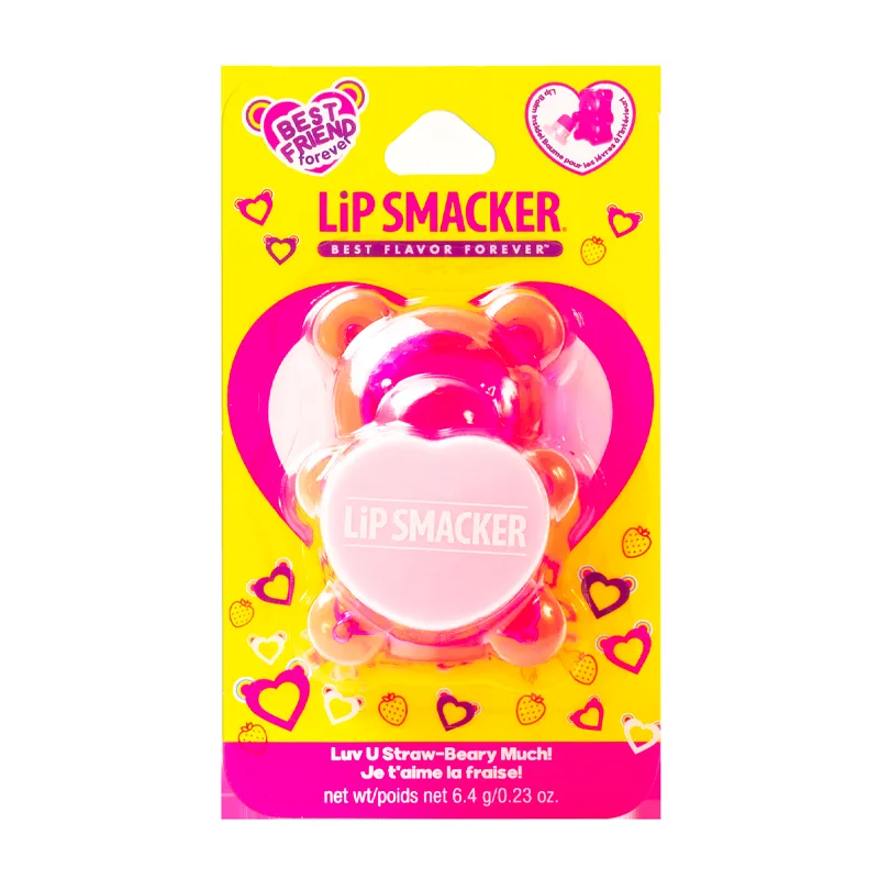 Lip Smacker Sugar Bear Lip Balm Luv U Straw - Berry Much