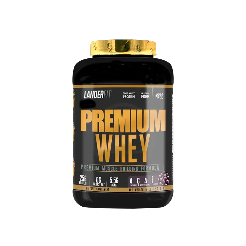 Proteina Premium Whey 5 Lbs Acai Landerfit - Cont.2.270 gr