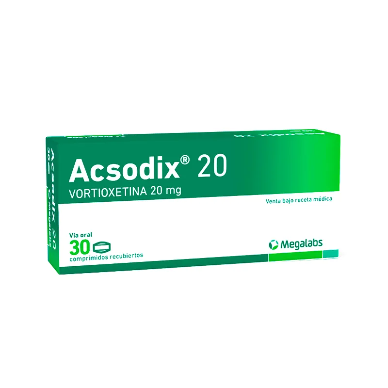 Acsodix Vortioxetina 20 mg - Cont. 30 Comprimidos