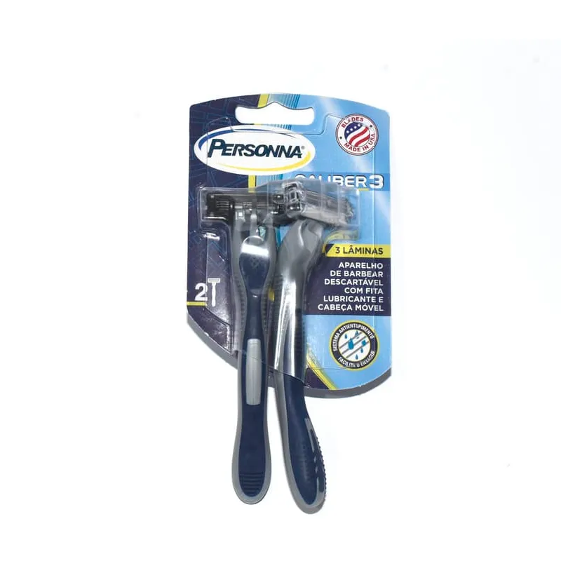 Máquina para Afeitar Caliber 3 Doble Personna - Cont.2 unidades