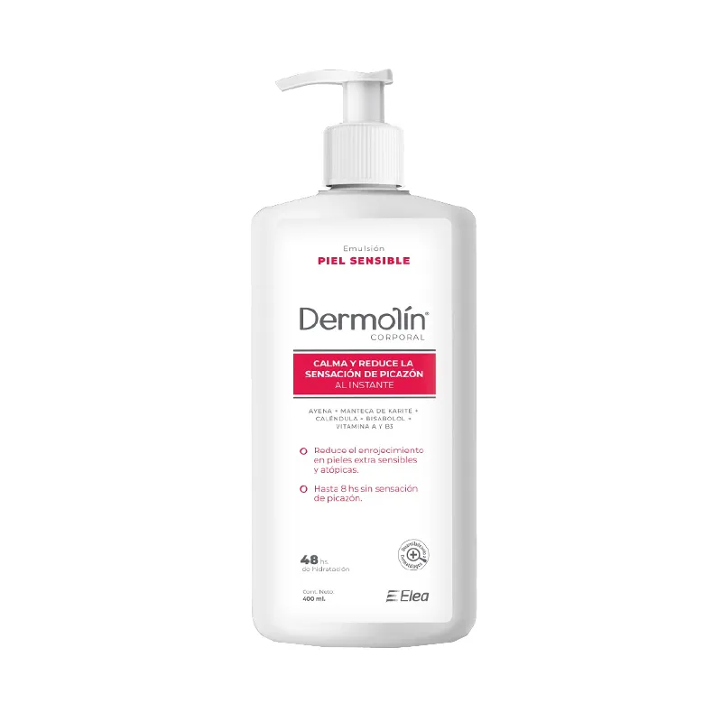 Emulsion Corporal Piel Sensible Dermolin - Cont. 400 mL