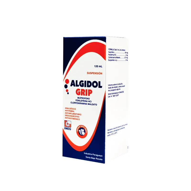 Algidol Grip Ibuprofeno 100 mg - Cont.120 mL