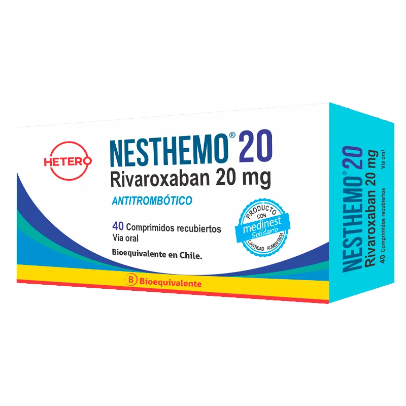 Nesthemo 20 Rivaroxaban 20 mg - Cont. 40 Comprimidos