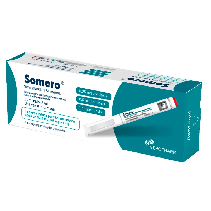 Somero Semaglutida 1,34 mg/ml - Cont. 1 Jeringa Prellenada