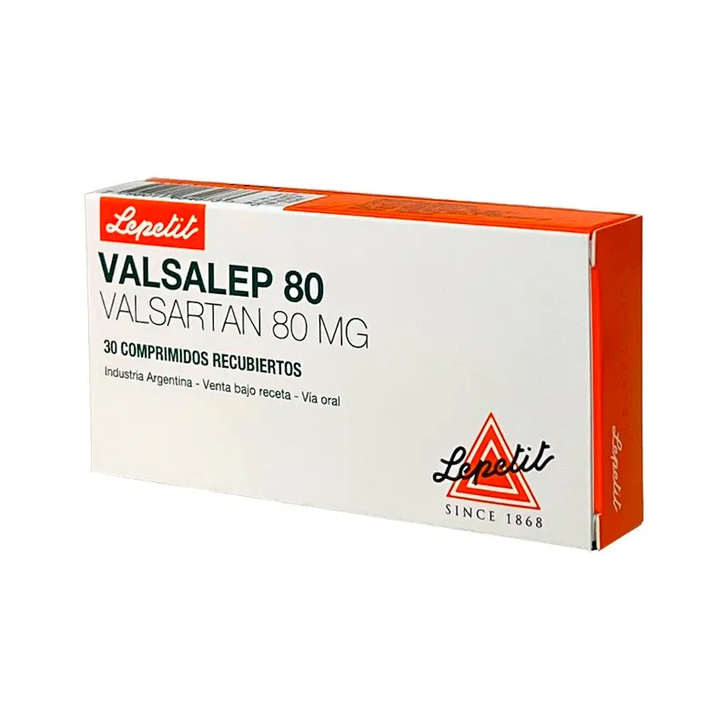 Valsalep Valsartan 80 mg - Cont. 30 Comprimidos Recubiertos
