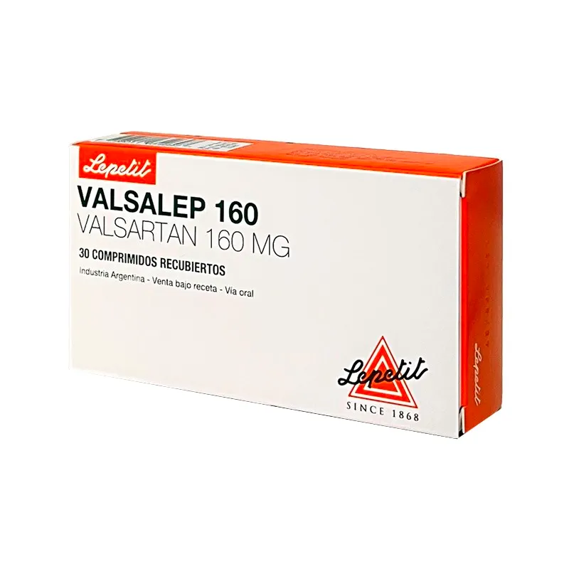 Valsalep Valsartan 160 mg - Cont. 30 Comprimidos Recubiertos