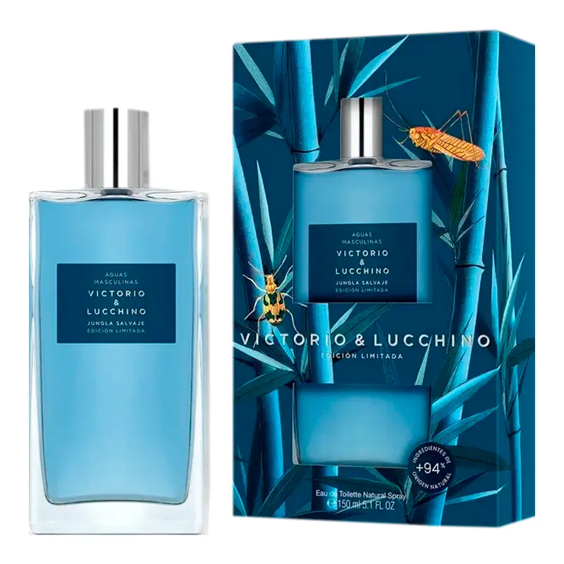 Aguas Masculinas Jungla Salvaje Victorio y Lucchino - Cont. 150 mL