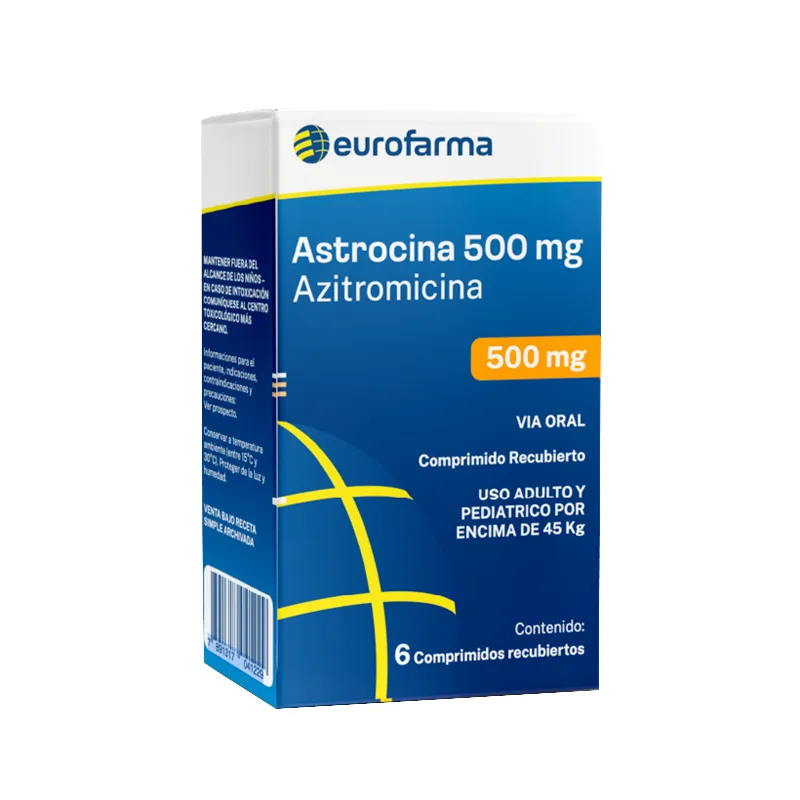 Astrocina Azitromicina 500 mg - Cont. 6 Comprimidos Recubiertos