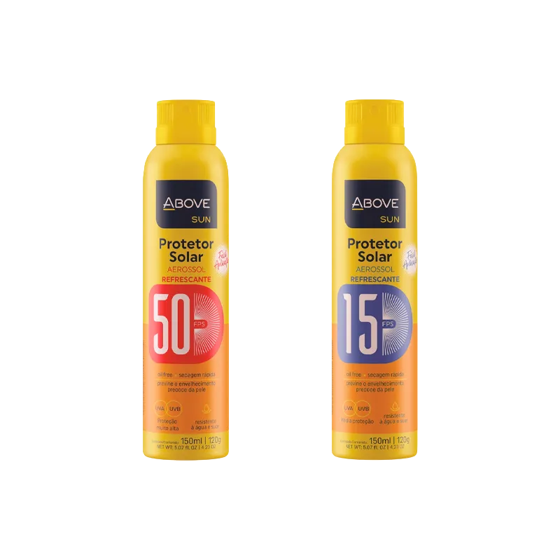 Kit Protector Solar FPS 50 150 mL + Protector Solar FPS 15 150 mL Above