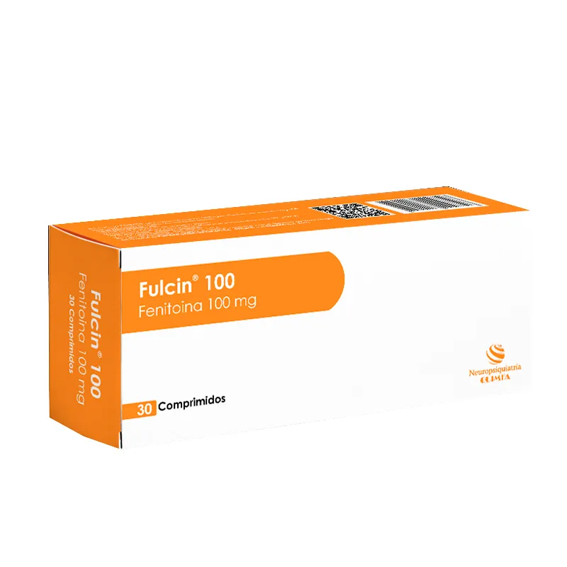 Fulcin Fenitoina 100 mg - Cont. 30 Comprimidos