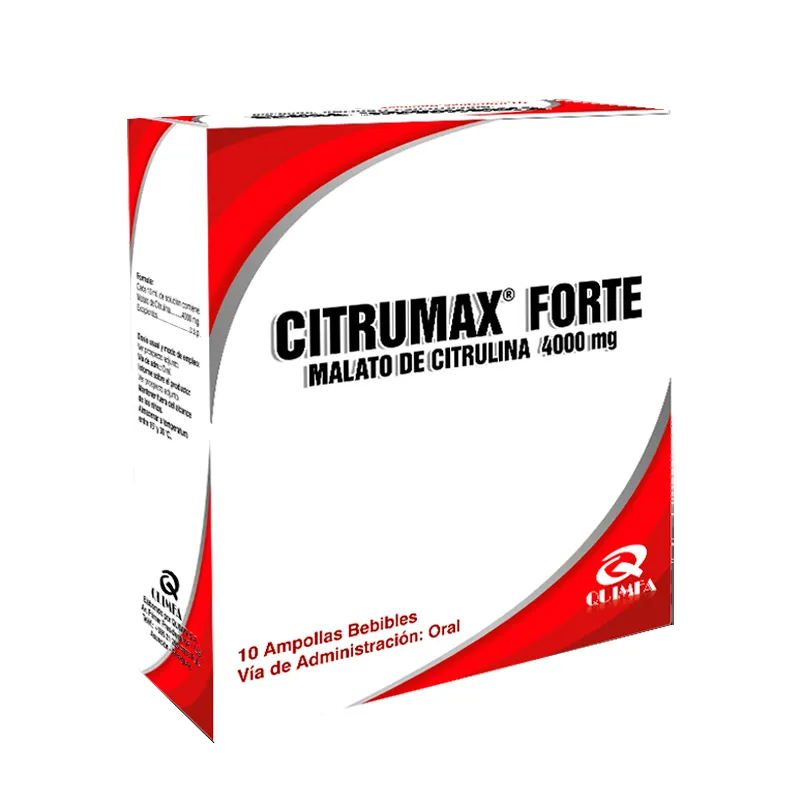 Citrumax Forte Malato de Citrulina 4000 mg - Cont. 10 Ampollas Bebibles