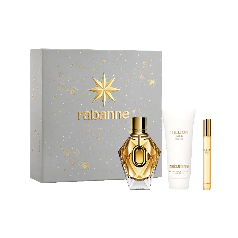 Set Million Gold For Her Eau de Parfum 90 ml+BL 100ml+10 ml Paco Rabanne