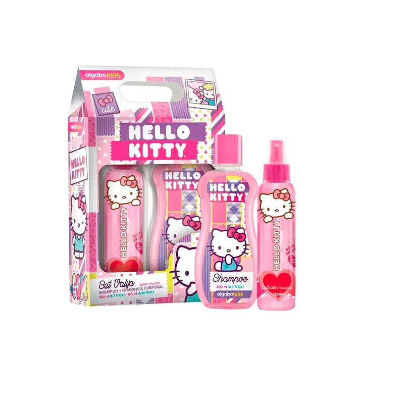 Set Hello Kitty Shampoo 200 mL + Body Splash 125 mL Algabo