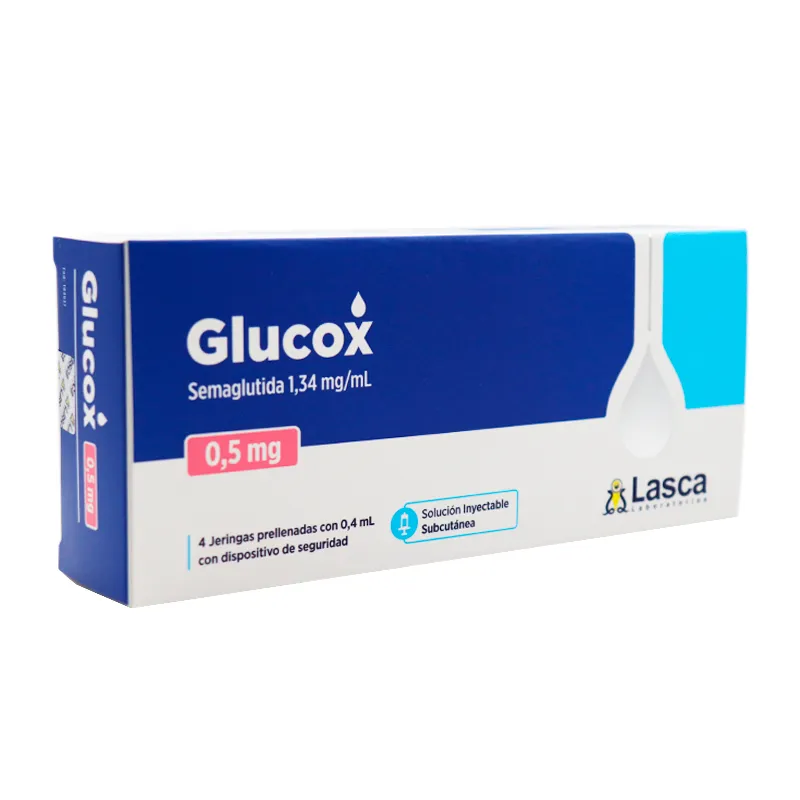 Glucox 0,5 mg Semaglutida 1,34 mg/ml - Cont. 4 Jeringas Prellenadas
